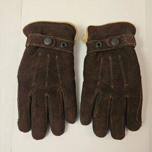 SSG Deer Suede Leather Glove Sherpa Lined Size 9 EUC